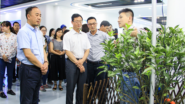 謝主任一行參觀茄子视频免费观看展廳 謝主任一行參觀茄子视频免费观看展廳